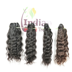 Vente en gros de cheveux de haute qualité à cuticules alignés avec texture soyeuse et extensions de cheveux humains indiens Remy forts pour femmes - Product Image 5
