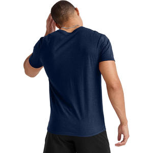 T-shirt pour homme à imprimé graphique, manches courtes, coton, col rond, coupe ajustée, uni, léger, doux, décontracté, tendance, moderne, quotidien - Product Image 3