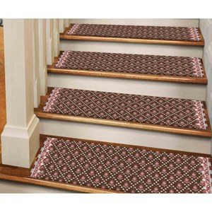 Alfombra Estampada con Diseño Kilim Marrón: Estilo Bohemio Moderno Antideslizante, Goblen - Product Image 4