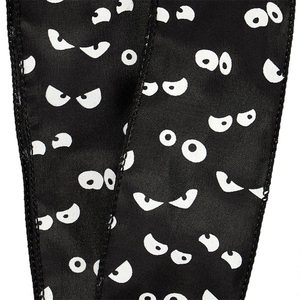 Spooky Eyes Halloween <b>Ribbon</b> Spool <b>Wired</b> <b>Ribbon</b> for Festive Decorations - Product Image 2