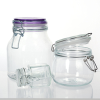 Pot en verre pour miel de cuisine recyclable et pot en verre pour kimchi, confiture alimentaire