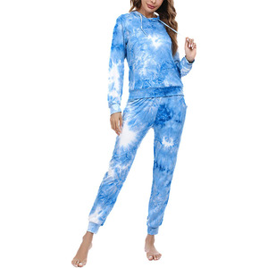 Ensemble de survêtement décontracté en gros pour femmes, ensemble de survêtement imprimé deux pièces, tenue personnalisée avec logo, vêtements de sport de fitness, survêtements oversize 2026 - Product Image 2