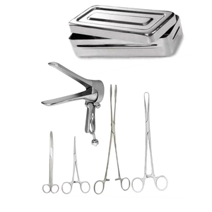 Juego quirúrgico certificado CE, Kit de instrumentos de Ginecología de Metal de acero inoxidable Manual para extracción de inserción de DIU, implantación estéril - Product Image 4