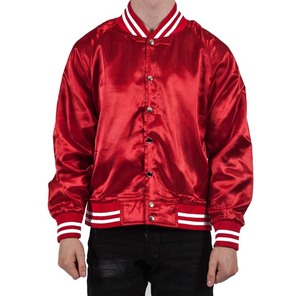 Veste d'université en satin de nylon pour hommes, blouson d'hiver respirant à manches longues en satin pour le basket-ball, vente en gros - Product Image 6