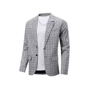 Blazer para Hombre de Alta Calidad, Estilo Italiano, de Un Solo Pecho, de Poliéster y Algodón, Antiarrugas y Transpirable, con Botones y Estampado Ejecutivo - Product Image 6