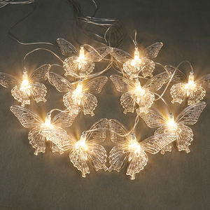 Lampu Hias Akrilik Bentuk Kupu-kupu Emas untuk Dekorasi Langit-langit Pernikahan - Product Image 4