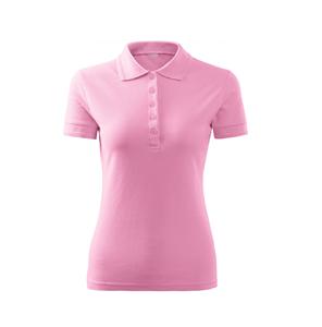 Chemise Polo de Golf à manches courtes pour femmes, couleur rose, col grande taille, Design personnalisé imprimé, quantité de vêtements pour femmes du Bangladesh - Product Image 6