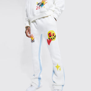 ชุดวอร์มสำหรับผู้ชายแบบเรียงซ้อนกันผลิตจากโรงงานชุดสตรีทพิมพ์ลายคุณภาพพรีเมียมสินค้ามาใหม่ - Product Image 4