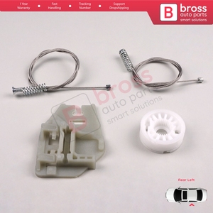 BWR505 Kit de reparación de regulador de ventana puerta trasera izquierda para 3 Series E46 1998-05 4/5 Door 51358212099 Bross Auto Parts Made in Turkey - Product Image 6
