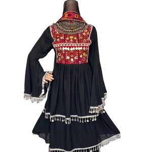 Tallas personalizadas de la mejor calidad, ropa informal floral, vestido Kuchi afgano bordado hecho a mano, nuevos diseños, vestidos afganos para mujer - Product Image 1