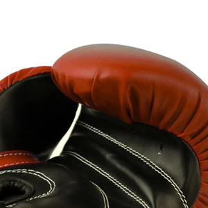 ถุงมือหนังสำหรับฝึกซ้อมมืออาชีพถุงมือชกมวยสีแดงออกแบบใหม่ - Product Image 6