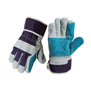 Guantes de Seguridad de Trabajo Cómodos y Económicos de Piel de Vacuno de Primera Calidad con Forro de Algodón y Puño Reforzado con Goma IMADE SPORTS - Product Image 1