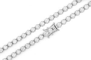 Cadena DE TENIS VVS Moissanite, Plata de Ley 925, certificado GRA, Diamante de Hip Hop, joyería fina para mujer, collar de tenis, cadena - Product Image 6