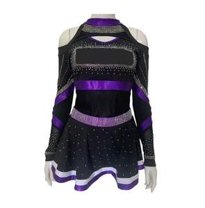 Conjuntos de Uniformes de Animadoras de Élite para Niñas |   Logotipo y Color Personalizados |   Tela de Secado Rápido 100% Poliéster |   Entrenamiento de Rendimiento - Product Image 1