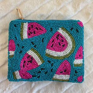 กระเป๋าใส่เหรียญประดับลูกปัดแบบคลาสสิกกระเป๋าแต่งหน้าประดับด้วยลูกปัดมุกและเพชรของขวัญสำหรับงานแต่งงานหรือปาร์ตี้สำหรับผู้หญิง - Product Image 1