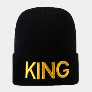 Totalmente personalizado, OEM, venta al por mayor, parejas de moda, bordado de letras, Logo, Tobogán, sombrero de punto, gorro de invierno, sombreros para hombres y mujeres - Product Image 4