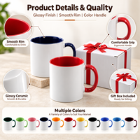 Fabricant de logo personnalisé, tasse en porcelaine de 11 oz, blanche, personnalisée, impression par sublimation, revêtement céramique vierge, tasses à café réutilisables, nourriture
