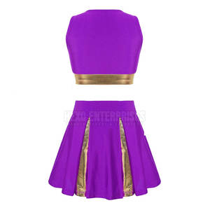 Vente directe d'usine Uniforme de pom-pom girl sans manches Nouveau style de vêtements de sport Uniforme de pom-pom girl - Product Image 2