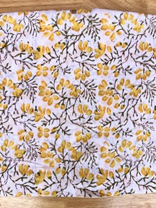 Indian 100% Natural Pure Cotton Knitted Fabric Lightweight Floral Screen Flower Print for Men's Clothing Best <b>Suits</b> Dresses - Product Image 6