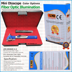 Otoscopio Profesional de Fibra Óptica Azul, Equipo de Diagnóstico, Otoscopio de Fibra Óptica Azul para Uso Hospitalario - Product Image 5