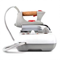 Fer à vapeur électrique 2000W, station vapeur professionnelle, semelle en céramique et aluminium, design rétro, cordon de 1,5m, entretien des vêtements domestique, antiadhésif