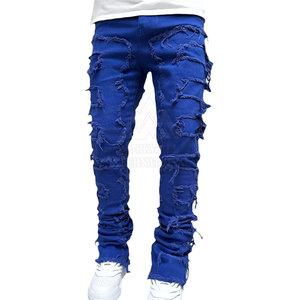 Pantalones apilados de servicio OEM de último diseño para hombres Pantalones apilados cómodos de calidad superior para hombres - Product Image 2