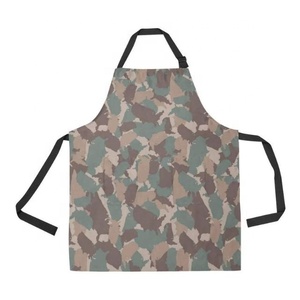 Tablier de cuisine pour femme en coton 100% avec logo camouflage personnalisé, idéal pour les restaurants, couleur et taille sur mesure - Product Image 3