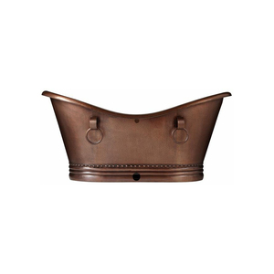 Baignoire en cuivre de style moderne de qualité exceptionnelle avec une nuance mate de bronze Baignoire en cuivre élégante à des prix abordables - Product Image 5