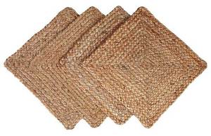 Lot de 4 sets de table tressés en jute 100% Style traditionnel solide pour la maison, l'intérieur et l'extérieur Prix de gros - Product Image 5