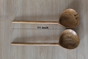 ชุดช้อนและตะหลิวไม้กระถินณรงค์ธรรมชาติแบบใช้แล้วทิ้ง ราคาประหยัด เป็นมิตรกับสิ่งแวดล้อม สำหรับงานปาร์ตี้และครัว - Product Image 6