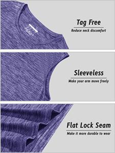 Débardeur en polyester pour hommes, tissu extensible à séchage rapide avec col rond et conception d'épaule large pour l'entraînement en salle de sport, la course à pied et le fitness actif - Product Image 4