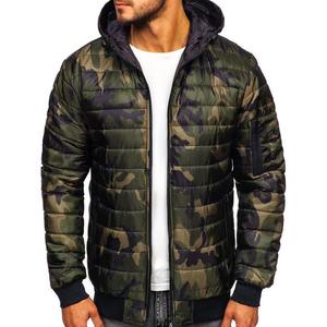 Chaqueta deportiva personalizada con precio de fábrica al por mayor, chaqueta de invierno acolchada con capucha de camuflaje para hombre, fabricada por Roim Enterprises - Product Image 1
