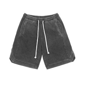 Bermudas informales de Algodón 100% con lavado ácido para hombre, pantalones cortos bordados con logotipo personalizado, respetuosos con el medio ambiente, impermeables - Product Image 1