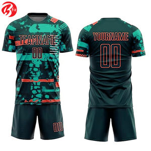 Best Price 100% Breathable <b>Waterproof</b> Lightweight Polyester Soccer Uniform for Men's Adults Custom Logo Automated Cutting - Product Image 4