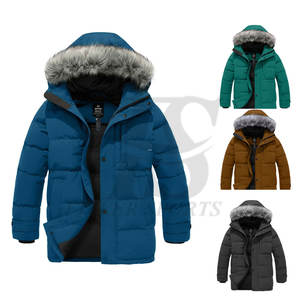 Chaqueta acolchada cálida de invierno para hombre, abrigo grueso impermeable con capucha de burbujas, chaqueta acolchada de algodón térmico a prueba de viento para exteriores - Product Image 1