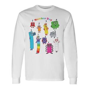 Maglietta a Maniche Lunghe Numberblock Happy Numbers per Bambini per Uso Promozionale - Product Image 1