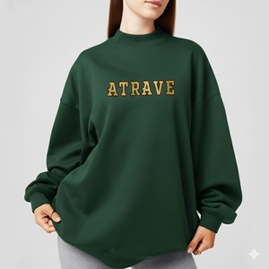 เสื้อสเวตเตอร์แบบยาวผ้าฟลีซโอเวอร์ไซส์ของผู้หญิงเสื้อสเวตเตอร์คอแบบโอเวอร์ไซส์สำหรับฤดูใบไม้ร่วง - Product Image 2
