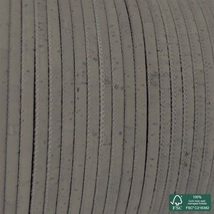 Cordón de corcho redondo gris claro superior - Product Image 5