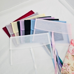 Pochette à bijoux élégante et stylée en organza, couleur au choix, sac cadeau personnalisé en organza pour mariage, fournitures <span class=keywords><strong>de</strong></span> fête - Product Image 3