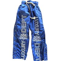 Pantalon de survêtement unisexe en molleton de coton de haute qualité, léger, avec cordon de serrage, personnalisable, grandes tailles, respirant, devant plat, décontracté pour homme