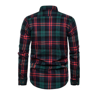 Chaqueta de Motociclista de Franela a Cuadros Ligera, Reforzada, de Algodón, para Hombre y Mujer, Tallas Grandes - Product Image 2