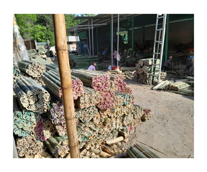 Grands poteaux en bambou Nature Raw 3M pour la décoration Piquets d'arbre droits Matières premières en bambou - Product Image 1