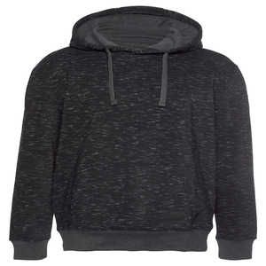 Venta al por mayor personalizado texturizado hombres negro sudaderas con capucha transpirable impermeable invierno moda 100% algodón secado rápido - Product Image 1