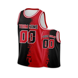Camiseta deportiva de baloncesto para hombre personalizable con bordado transpirable, camiseta de pelota de baloncesto personalizable por sublimación - Product Image 5