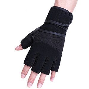 Gants de sport demi-doigts en cuir antidérapants de haute qualité unisexe pour la musculation et l'haltérophilie - Product Image 4