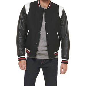 Veste bomber en toile personnalisée pour homme OEM avec col montant, tailles plus grandes, veste d'hiver - Product Image 5