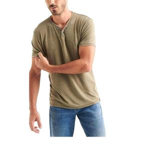 T-shirt uni décontracté de qualité supérieure, coupe ajustée, tissu en coton élasthanne respirant et écologique, 220 GSM, manches courtes pour - Product Image 5