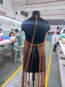 Les vêtements pour femmes au crochet 100% coton fabriqués à partir de cordon de coton peuvent être teints sur mesure selon vos spécifications - Product Image 5