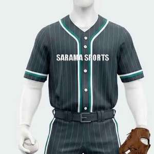 Uniformes de Béisbol Personalizados de Alta Calidad para Hombre, Tallas Grandes, Transpirables, de Secado Rápido, Precio Económico, Ropa Deportiva, Estilo Nuevo - Product Image 2