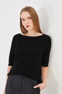 Suéter de Punto para Mujer, 100% Algodón Orgánico, Holgado, Transpirable, Suave y Cálido - Product Image 3